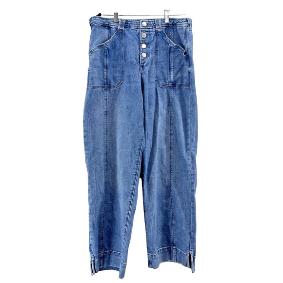 Dear John Denim - Dear John Jeans 30 Holly Straight Leg Medium Wash High Rise Utility Hem